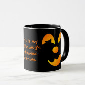 Halloween Jack-o'-Laterne Funny Face Tasse (VorderseiteRechts)