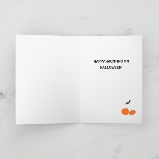 Halloween Jack-o'-Laterne House Card Karte (Innenseite)