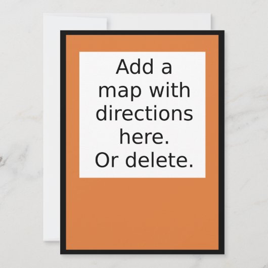 Halloween-Jack-o-Laterne-Kopfportrait Einladung (Rückseite)