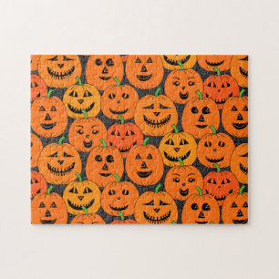 Halloween Jack-o' Laterne Kürbis Puzzle