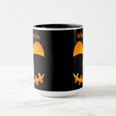 Halloween-Jack-o'-Laterne Niedliche Combo-Tasse Tasse (Zentrum)