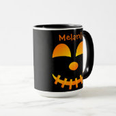 Halloween-Jack-o'-Laterne Niedliche Combo-Tasse Tasse (VorderseiteRechts)