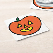 Halloween Jack-o-Laterne Rechteckiger Pappuntersetzer (angewinkelt)