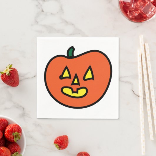 Halloween Jack-o-Laterne Serviette (Beispiel)
