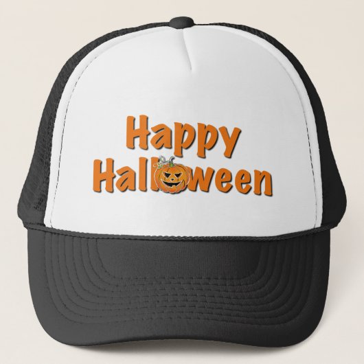 Halloween | Jack-o-Laterne Truckerkappe (Vorderseite)
