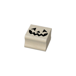 Halloween Jack-o-Laternen Kürbisgesicht Lächeln Gummistempel