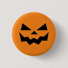 Halloween Jack-o-Laternen Kürbisgesicht lächelnd Button