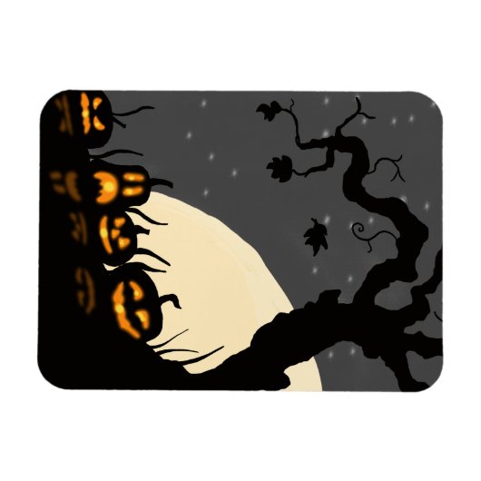 Halloween Jack-o-Laternen Magnet (Horizontal)