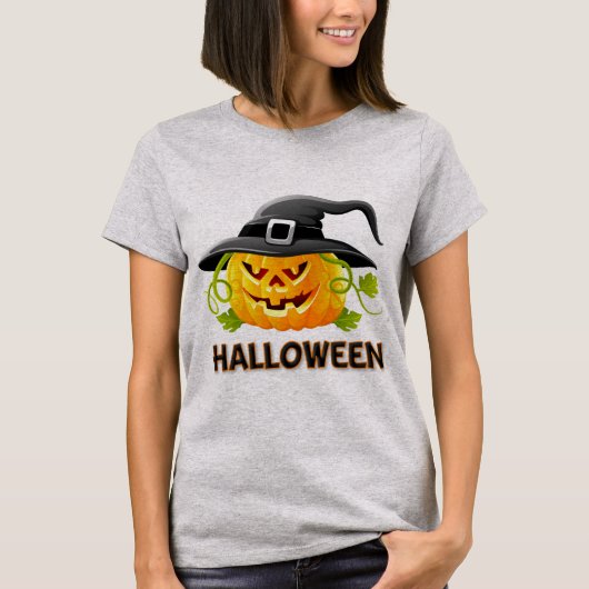 Halloween-Jack-o-Laternen-T - Shirt (Vorderseite)