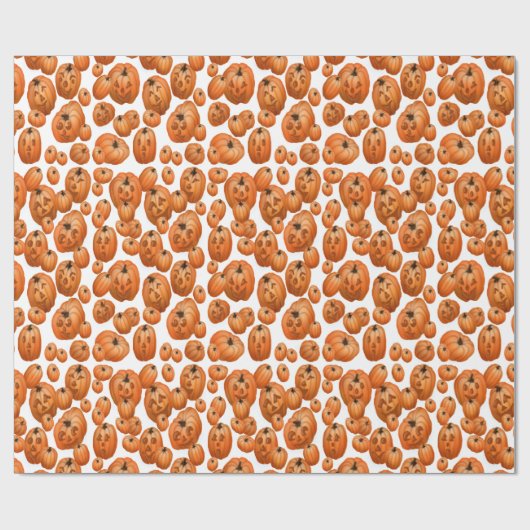 Halloween-Jack O Laternen-Verpackungs-Papier Geschenkpapier (Flach)