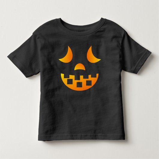 Halloween Jack-o' Laternenface Kinderwagen T - Shi Kleinkind T-shirt (Vorderseite)