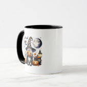 Halloween-Jack-o'-Laternengnome Tasse (Vorderseite Links)