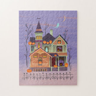 Halloween Jack-o'-Laternenhaus Puzzle