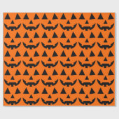 Halloween-Jack o' Laternenkürbis Geschenkpapier (Flach)