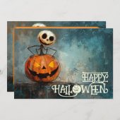 Halloween Jack-O’-Laugh Lantern Einladung (Vorne/Hinten)