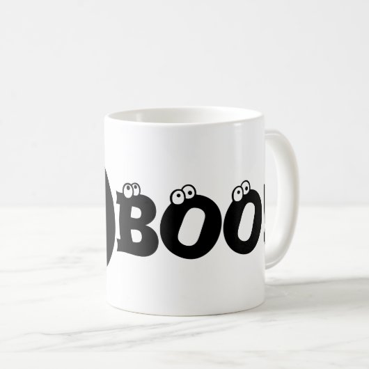 Halloween JACK O'LANTERN BOO! Kaffeetasse (VorderseiteRechts)