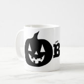 Halloween JACK O'LANTERN BOO! Kaffeetasse (Vorderseite Links)