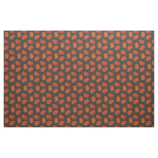 Halloween Jack o'lantern CobwebPattern Pumpkins Stoff (Fat Quarter (45,7 x 55,9 cm))