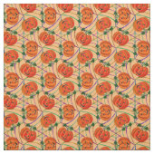 Halloween Jack o'lantern CobwebPattern Pumpkins Stoff (Muster)