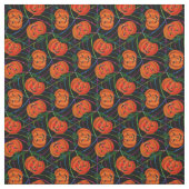 Halloween Jack o'lantern CobwebPattern Pumpkins Stoff (Muster)