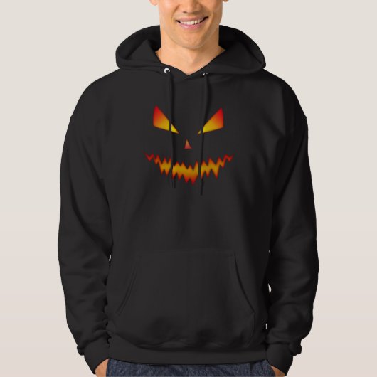 Halloween Jack O'Lantern face cool scary evil Hoodie (Vorderseite)