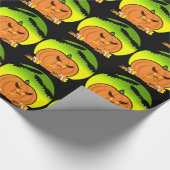 Halloween-Jack O'Lantern Geschenkpapier (Ecke)