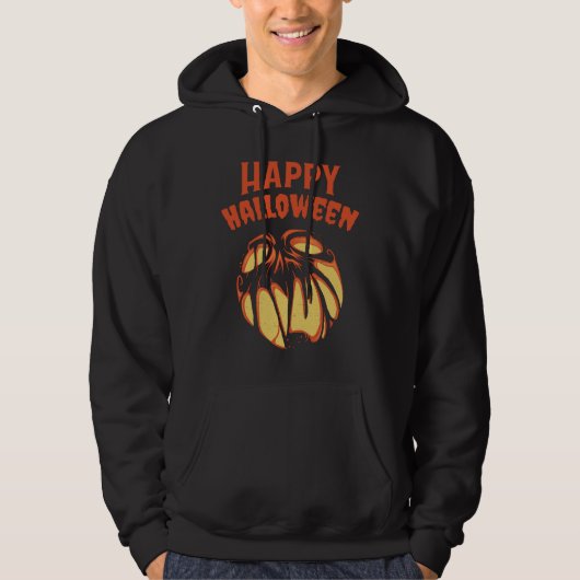 Halloween Jack o'Lantern Kürbis Hoodie (Vorderseite)