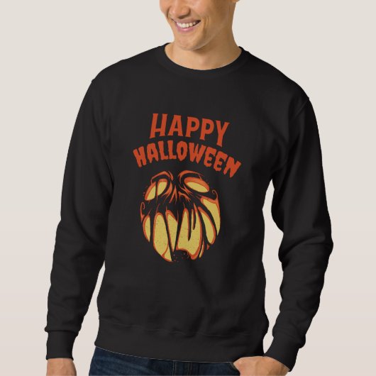 Halloween Jack o'Lantern Kürbis Sweatshirt (Vorderseite)