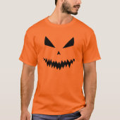 Halloween-Jack O'Lantern-Kürbisbauchgesicht T-Shirt (Vorderseite)