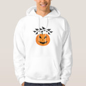 Halloween Jack O'Lantern Kürbisbäume Hoodie (Vorderseite)