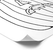 Halloween Jack O'Lantern Malerei Poster (Ecke)