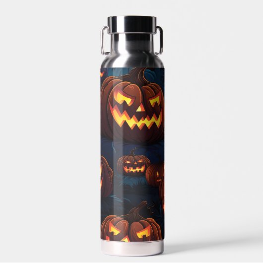 Halloween Jack o'Lantern Pattern Trinkflasche (Vorne)
