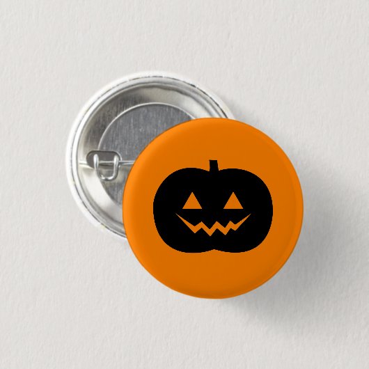 Halloween-Jack O'Lantern Pinback Knopf Button (Vorne & Hinten)