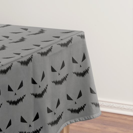 Halloween Jack OLantern Schwarzes Gesichtsbild Tischdecke (Beispiel)