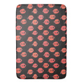 Halloween Jack O'Lanterns Orange & Black Badematte (Vorderseite Vertikal)