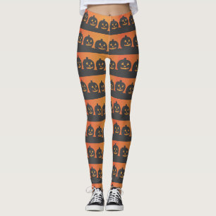 Halloween Jack O'Lanterns Strippenartige Leggings