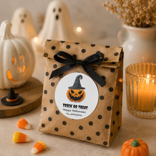 Halloween Jack-o''lanterns - Trick oder Treat Desi Runder Aufkleber