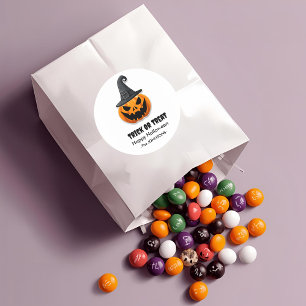 Halloween Jack-o''lanterns - Trick oder Treat Desi Runder Aufkleber
