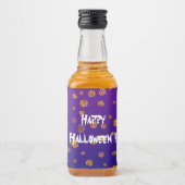 Halloween Jack Pumpkins Alkoholflaschenetikett (Vorderseite)