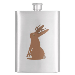 Halloween Jackalope Süßigkeiten oder Saures Flachmann
