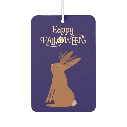 Halloween Jackalope Trick oder Treat Custom Autolufterfrischer (Vorderseite)