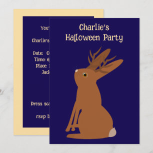 Halloween Jackalope Trick oder Treat Custom Einladung