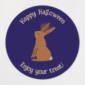 Halloween Jackalope Trick oder Treat Custom Etiketten (Design 1)