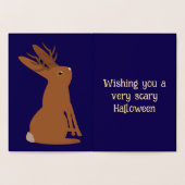 Halloween Jackalope Trick oder Treat Custom Folienkarte (Innenseite)