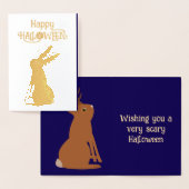 Halloween Jackalope Trick oder Treat Custom Folienkarte (Anzeige)