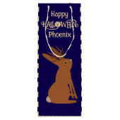 Halloween Jackalope Trick oder Treat Custom Geschenktüte Für Weinflaschen (Rückseite)