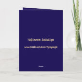 Halloween Jackalope Trick oder Treat Custom Karte (Rückseite)