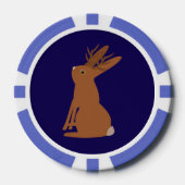 Halloween Jackalope Trick oder Treat Custom Pokerchips (Vorderseite)