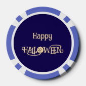 Halloween Jackalope Trick oder Treat Custom Pokerchips (Rückseite)