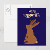 Halloween Jackalope Trick oder Treat Custom Postkarte (Vorne/Hinten)